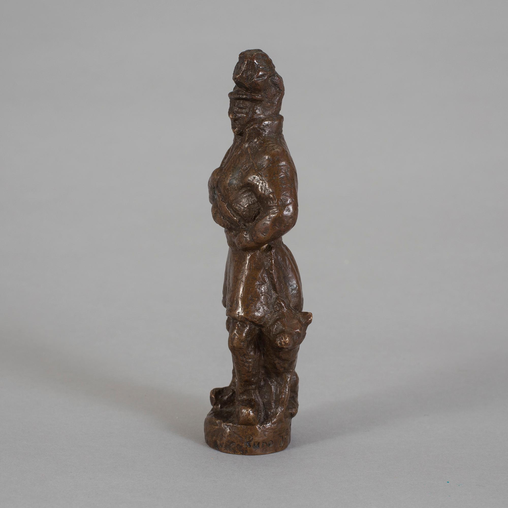 RUNO JOHANSSON, skulptur, patinerad brons, signerad.