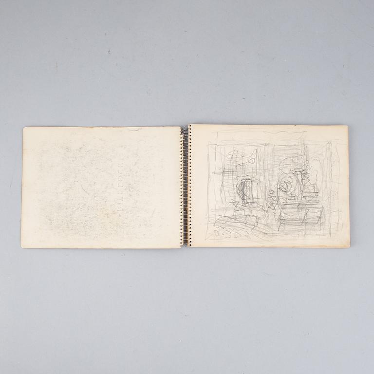 Two sketch books by Carl Kylberg.