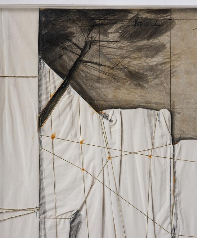 Christo Vladimirov Javacheff, "The Wall / Project for a Wrapped Roman Wall".