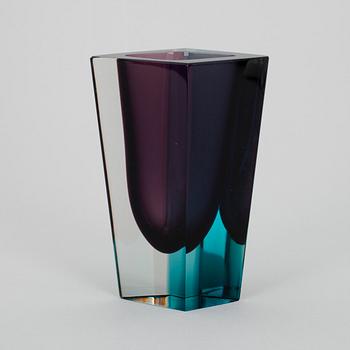 VAS, glas, sign. K. Franck, Nuutajärvi Notsjö -60.