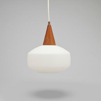 TAKLAMPA, möjl Luxus, 1950/1960-tal. H 45, diam ca 20.