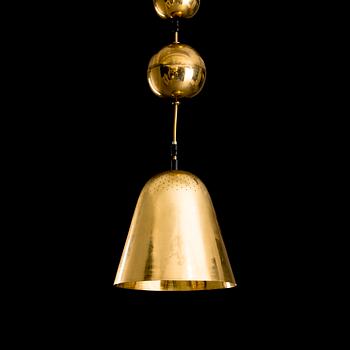 PAAVO TYNELL, A brass ceiling lamp, Taito, Finland,  1940s.