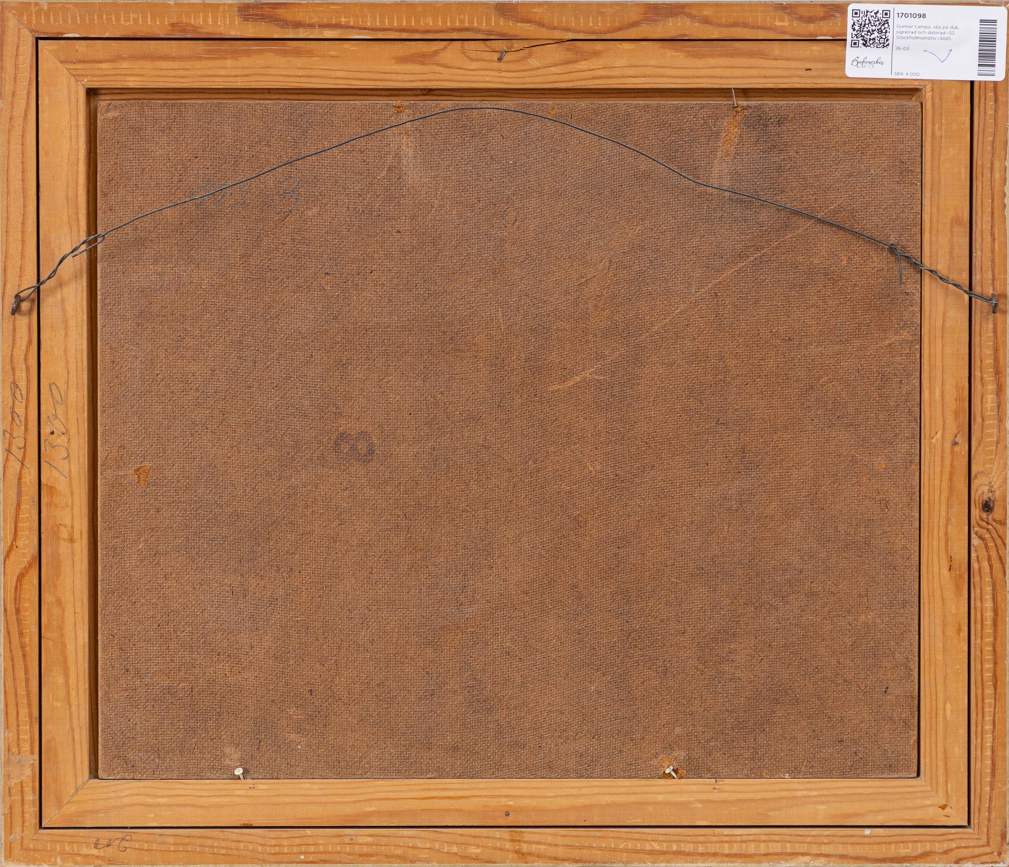 Gunnar Lampa, View towards Skeppsbron.