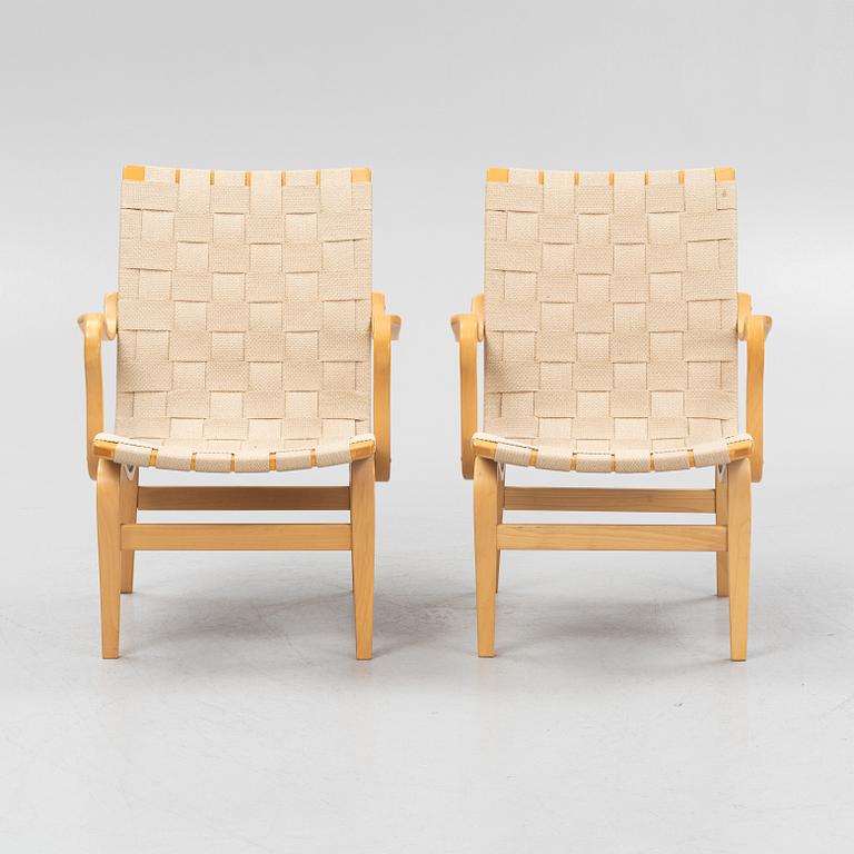 Bruno Mathsson, fåtöljer, ett par, "Eva", Dux.