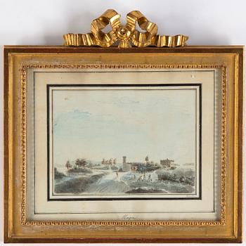 Johan Peter Cumelin, watercolour.