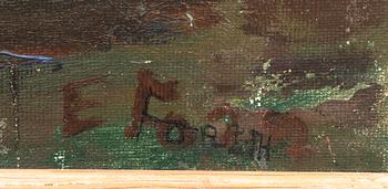 Einar Forseth, Resting Model in Landscape.