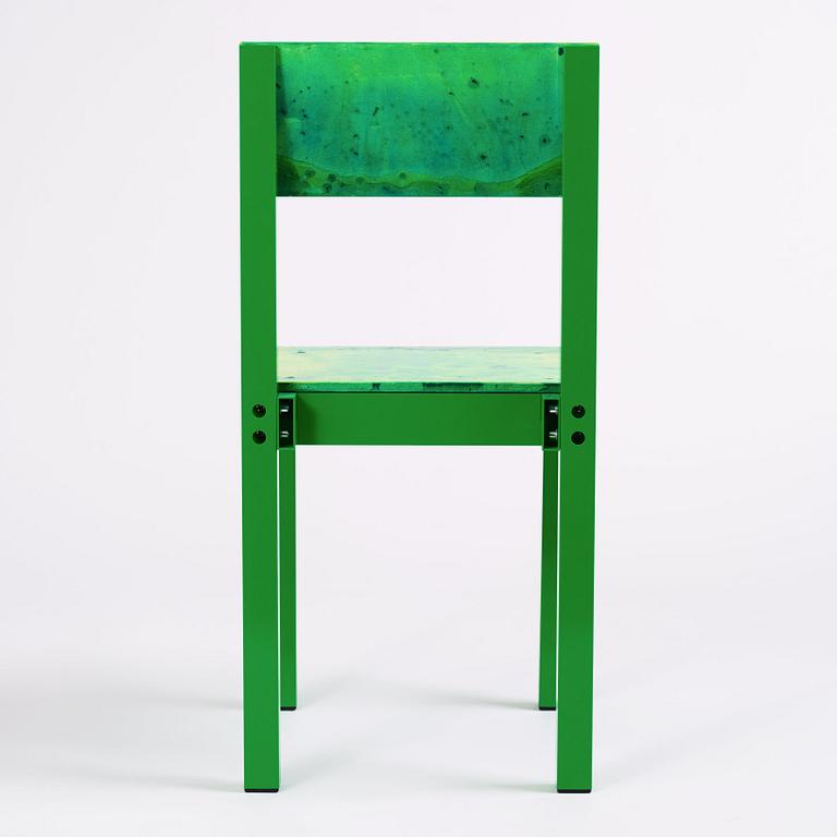 Fredrik Paulsen, stol, unik, "Chair One Open Air, Swamp Thing", JOY, 2024.