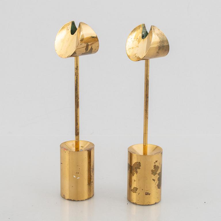 Pierre Forssell, a pair of candleholders, "Aniara", Skultuna.