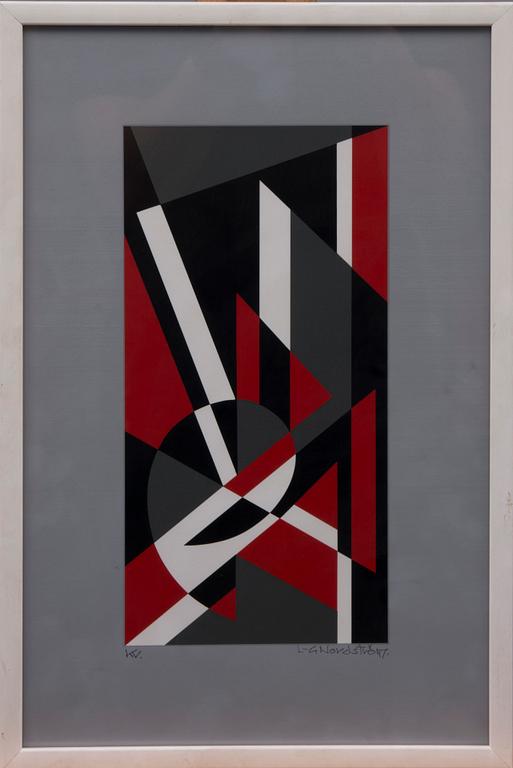 LARS-GUNNAR NORDSTRÖM, serigrafi, signerad, numrerad KV (provtryck).