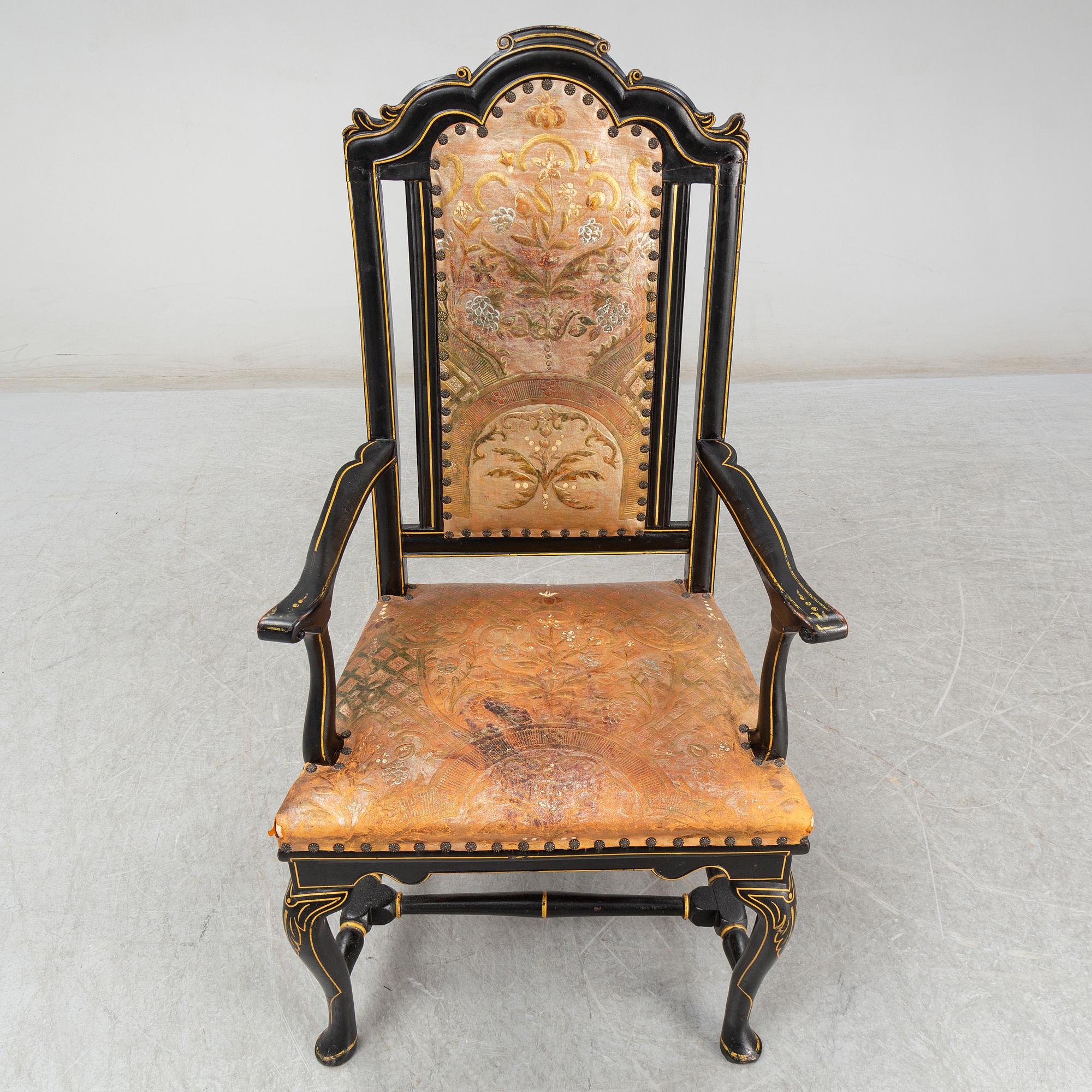 A late Baroque armchair, 18th Century.