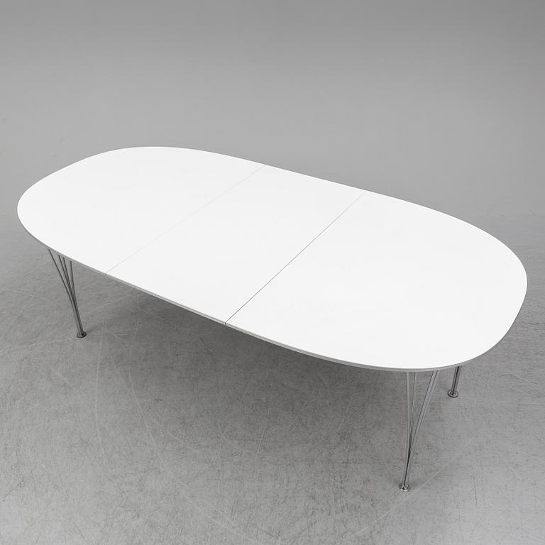 PIET HEIN & BRUNO MATHSSON, a 'Superellips' dining table, Fritz Hansen, Denmark.
