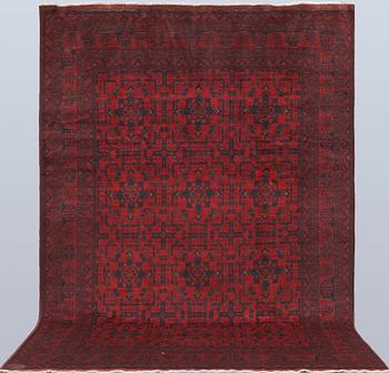 A Afghan fine carpet, 297 x 205 cm.