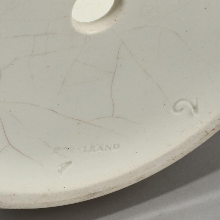 YTTERFODER, ett par, flintgods, Rörstrand, 1800-talets andra hälft.