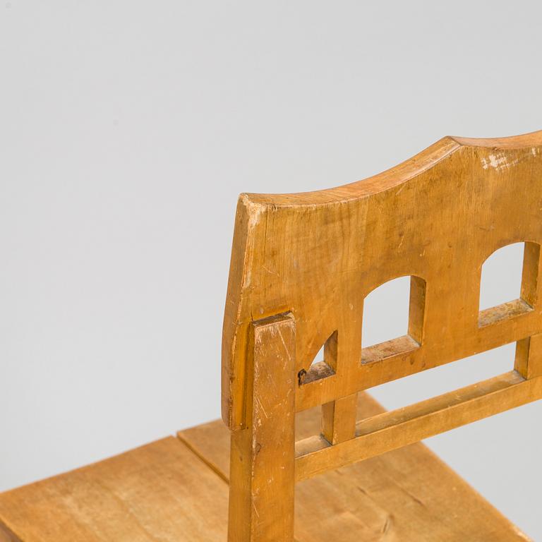 Yrjö Blomstedt, probably, chairs 4 pcs, circa 1900.