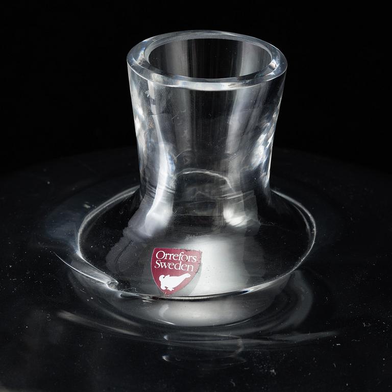 INGEBORG LUNDIN, vas, "Äpplet", Orrefors, signerad och daterad -87.