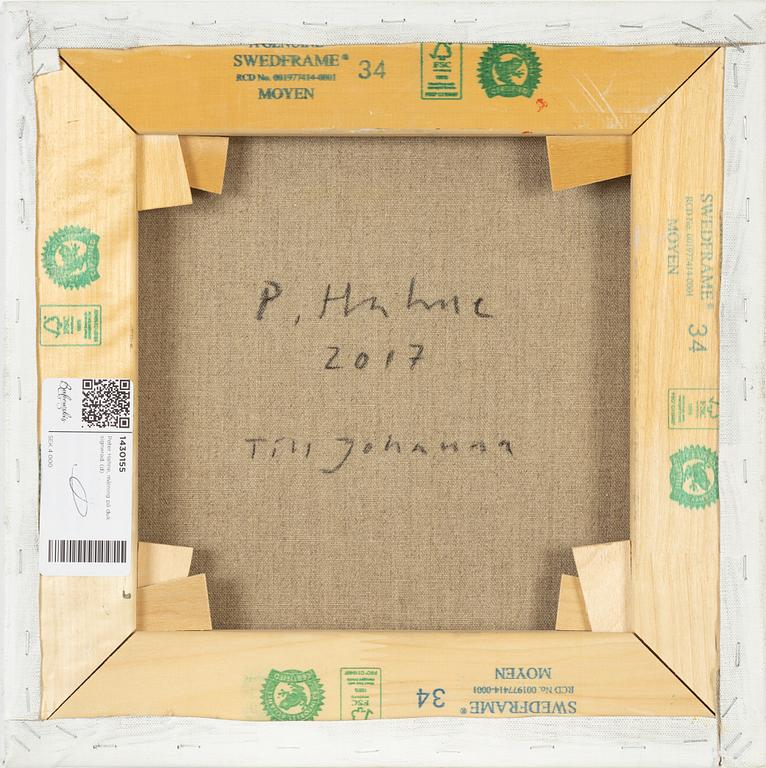 Peter Hahne, olja på duk, signerad och daterad 2017 a tergo.