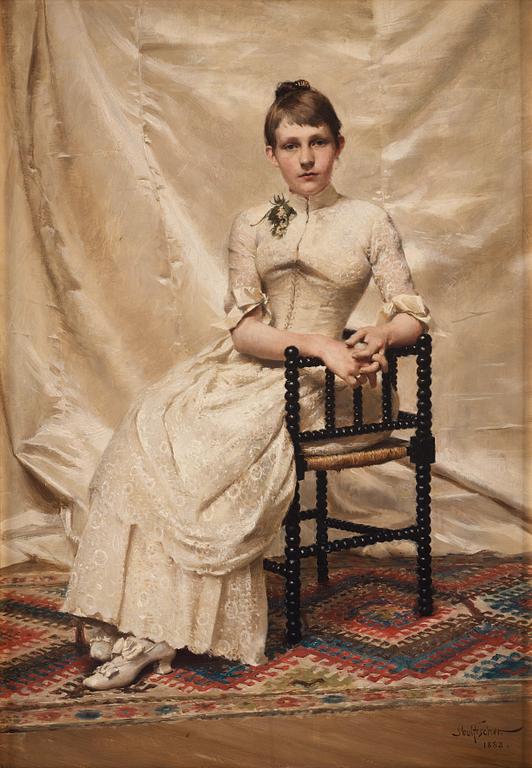 Paul Fischer, Portrait of a lady.