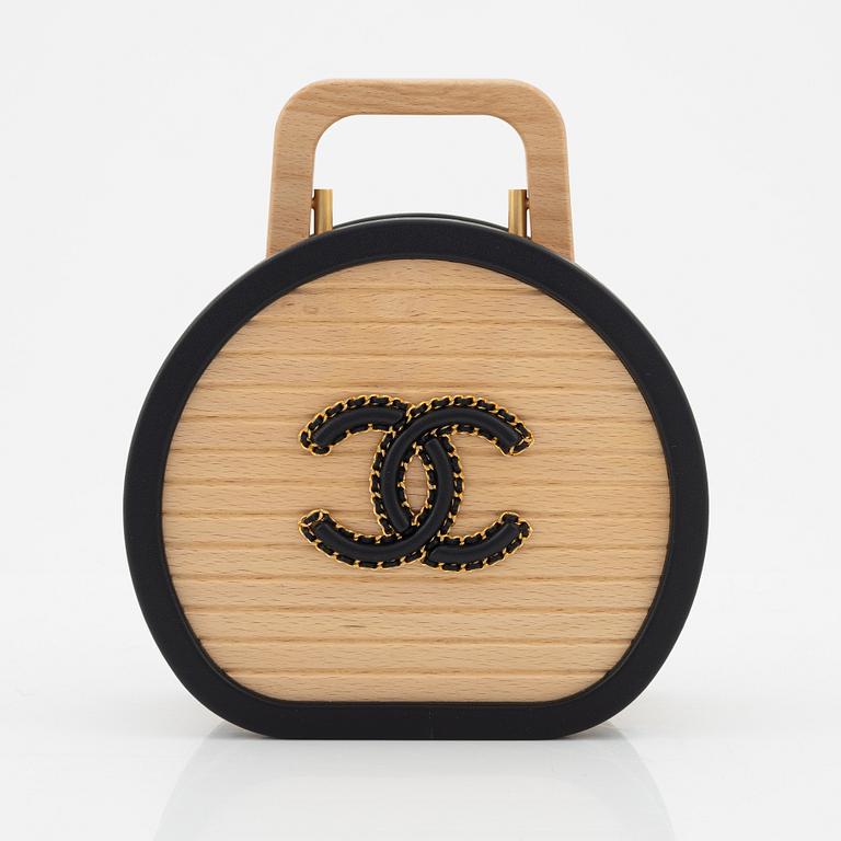 Chanel, A 'Beech Wood Vanity Case' from the Cruise 2022 Collection.