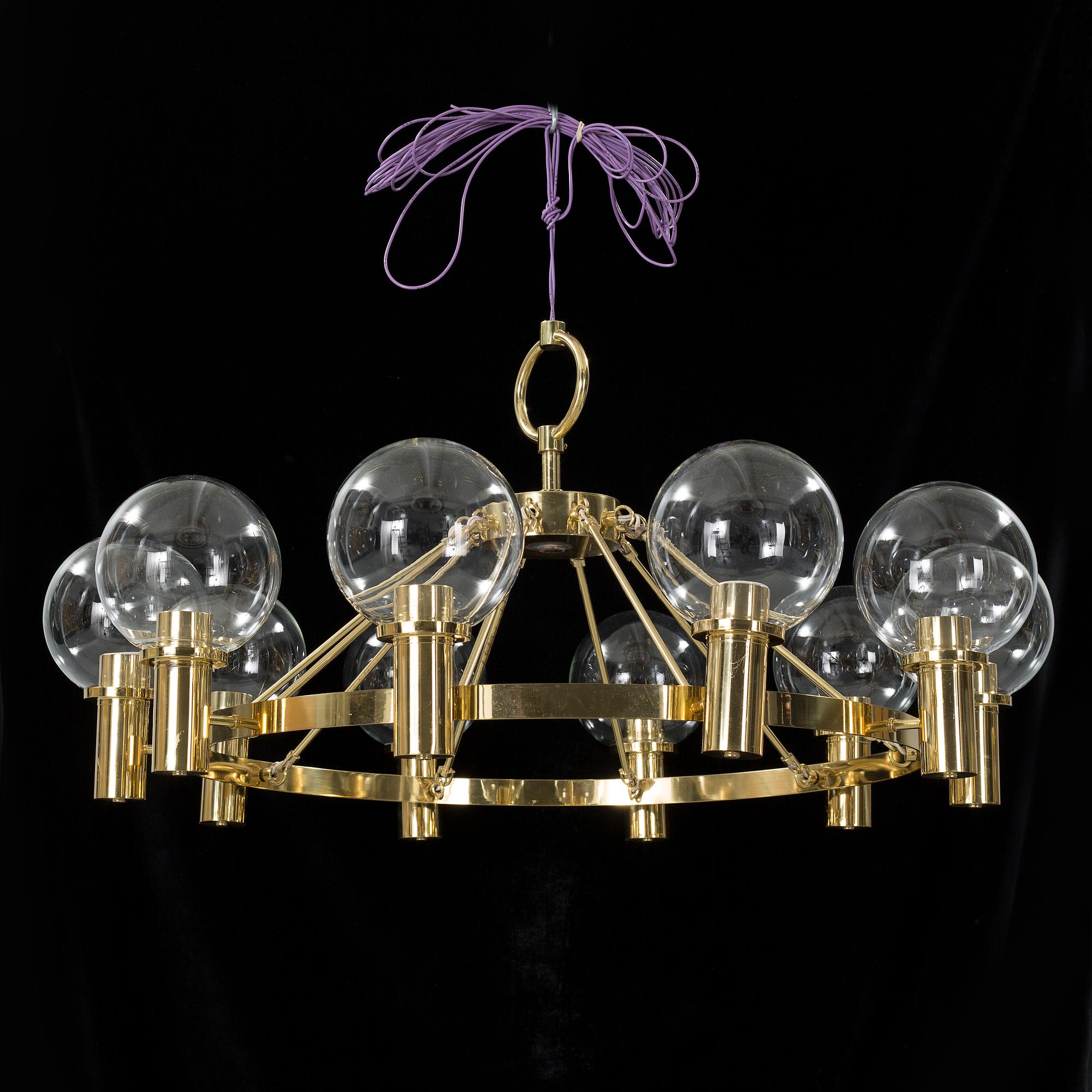 A ceiling lamp, second half of the 20th century.