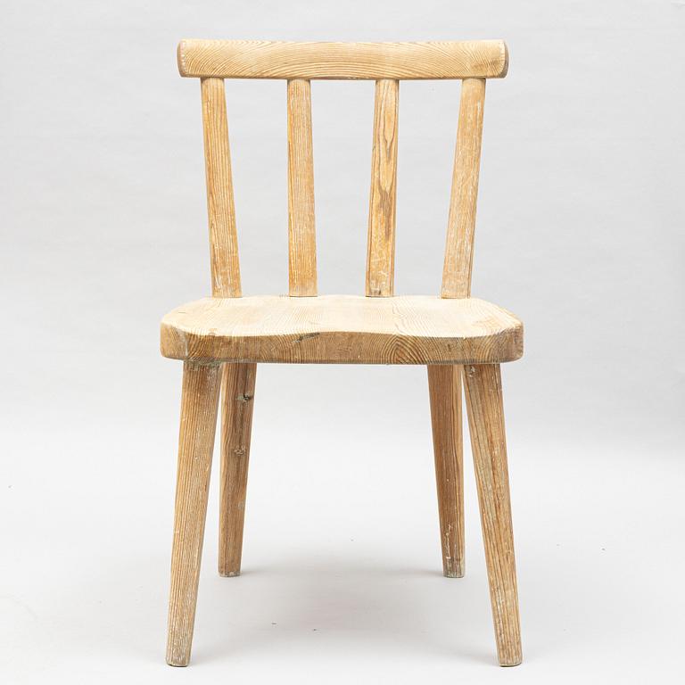 Axel Einar Hjorth, an 'Utö' pinewood chair, Nordiska Kompaniet, 1930's.