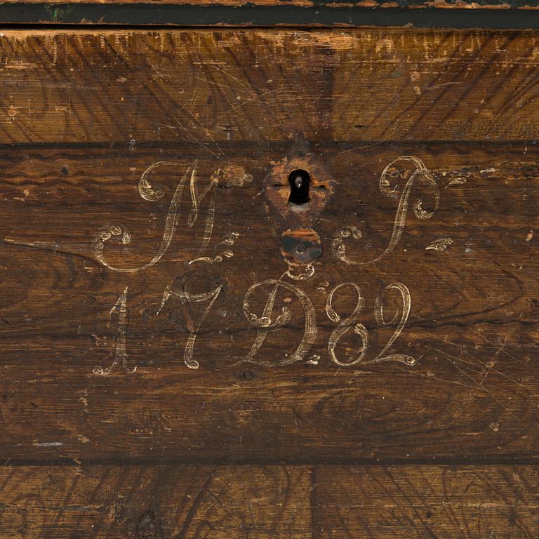 Kista, allmoge, daterad 1782.