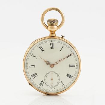 Fickur, 14K guld, 47 mm.