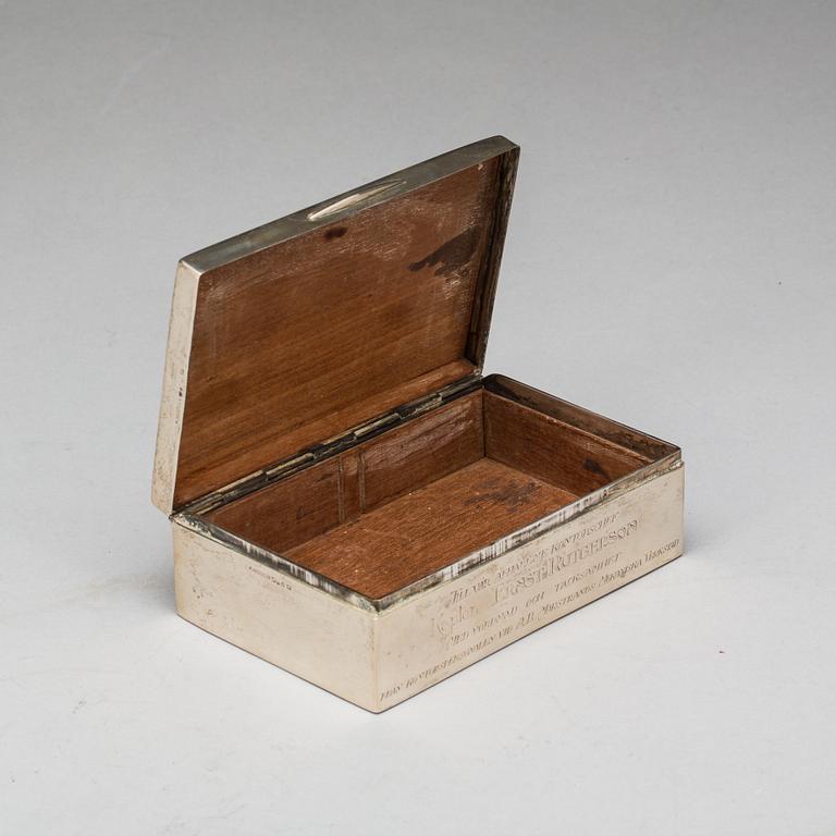 CIGARETTSKRIN, silver. K. Anderson 1918.