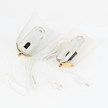 Vägglampor, ett par, Swedish Modern, 1940-tal.