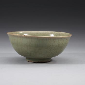 A celadon bowl, Ming dynasty (1368-1644).