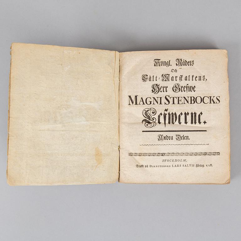 Stenbocks leverne, 1757-65 (4 vol).