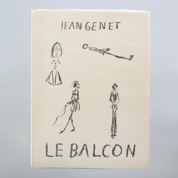 Bok, Jean Genet, "Le Balcon" med omslag originallitografi av Alberto Giacometti.