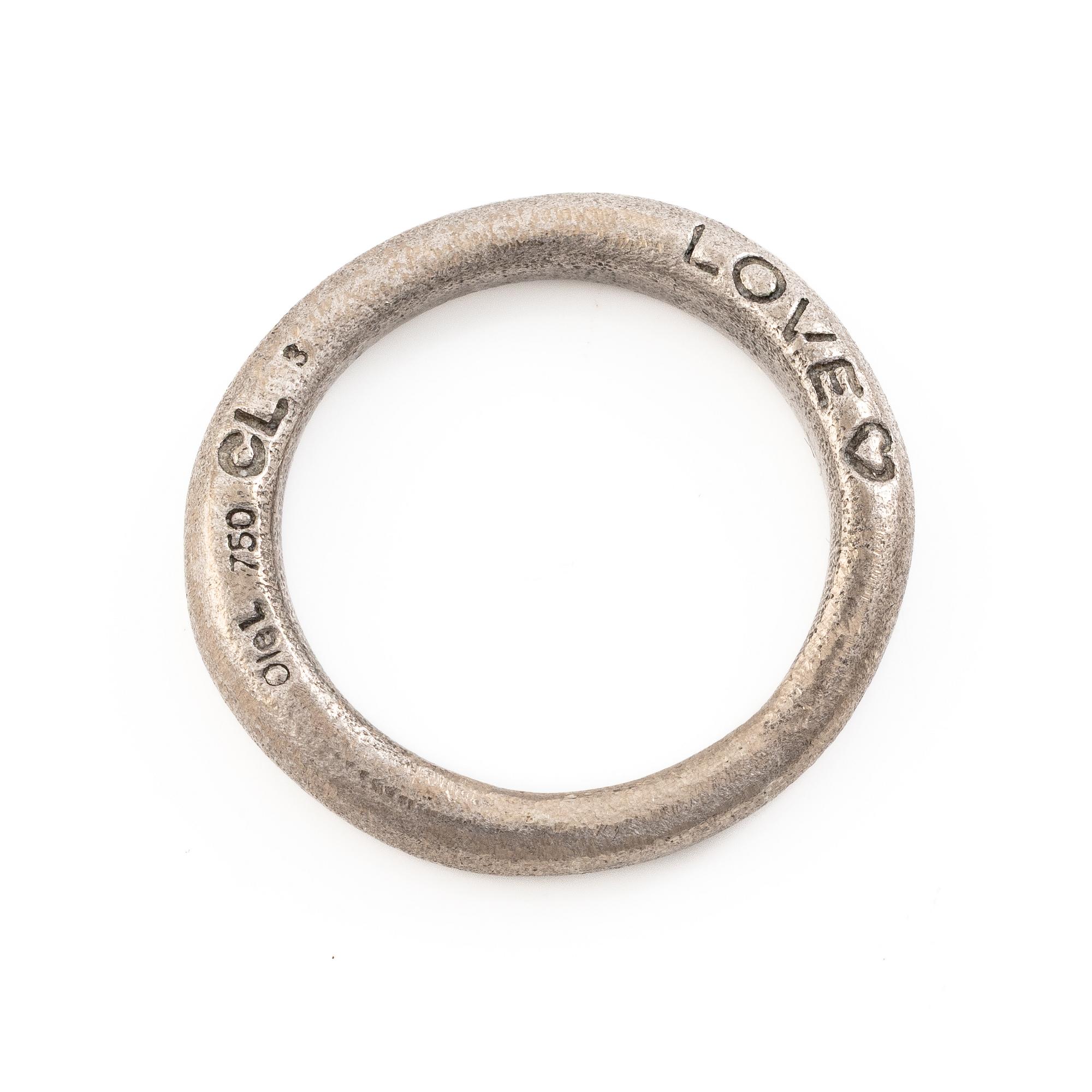 Ole Lynggaard, Charlotte Lynggaard, ring “Love No. 3”, 18K white gold.