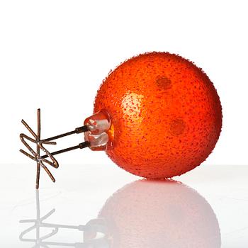 Alessandro Pianon, skulptur, "Pulcino", fågel, glas, Vetreria Vistosi, Italien, 1960-tal.