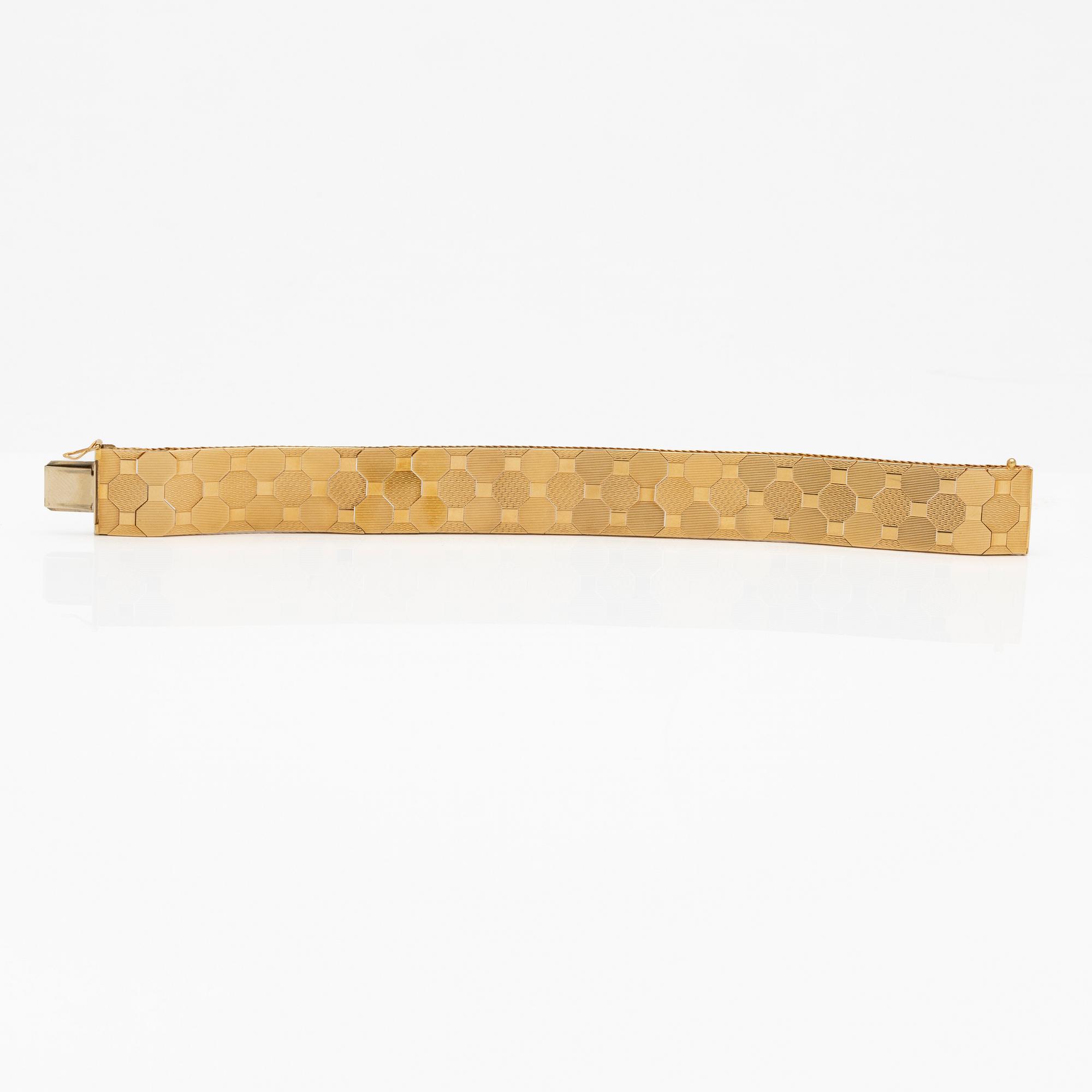 Armband, 18k guld, Uno A Erre, Italien.