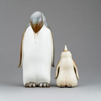 FIGURINER, 2 st, stengods, Gunnar Nylund, Rörstrand.