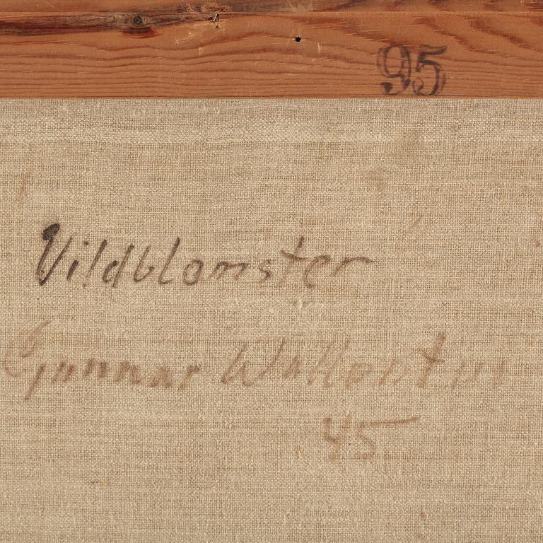 GUNNAR WALLENTIN, oil on canvas, signed and dated -45.