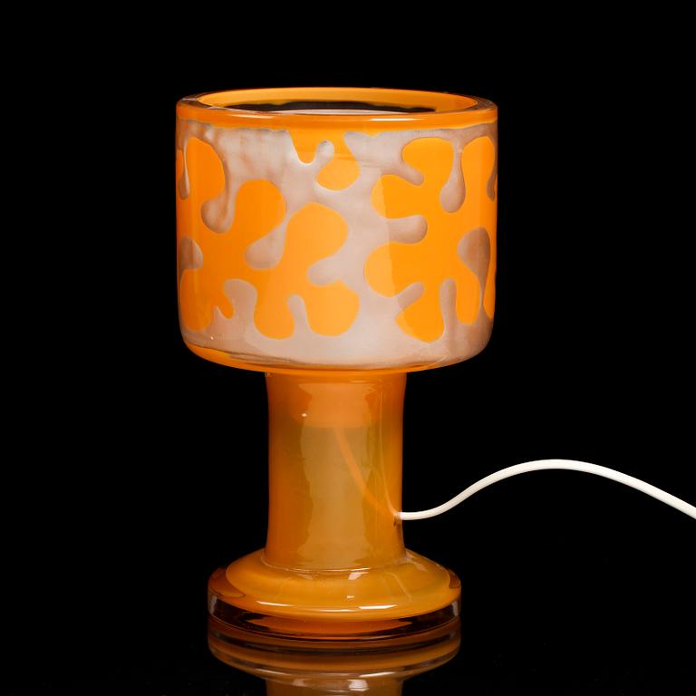 BORDSLAMPA, glas, Kosta Boda, 1900-talets andra hälft.