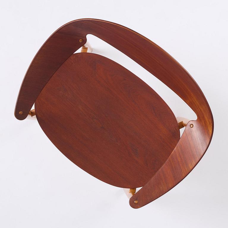 Ejner Larsen & Aksel Bender Madsen, a "Metropolitan" chair, Fritz Hansen, Denmark, 1950s.