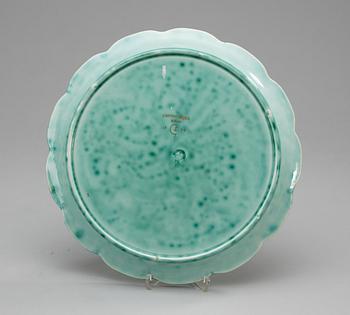 A Wilhelm Kåge 'Argenta' creamware tray, Gustavsberg 1927-30.