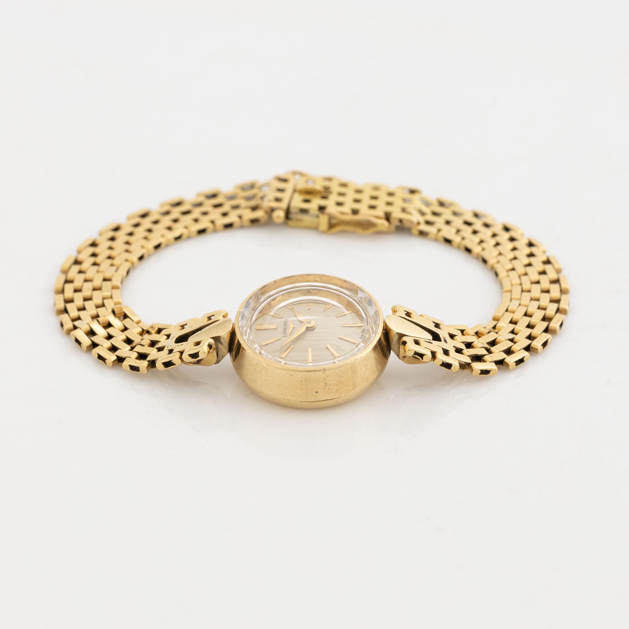 18K and 14K gold Longines ladies watch.