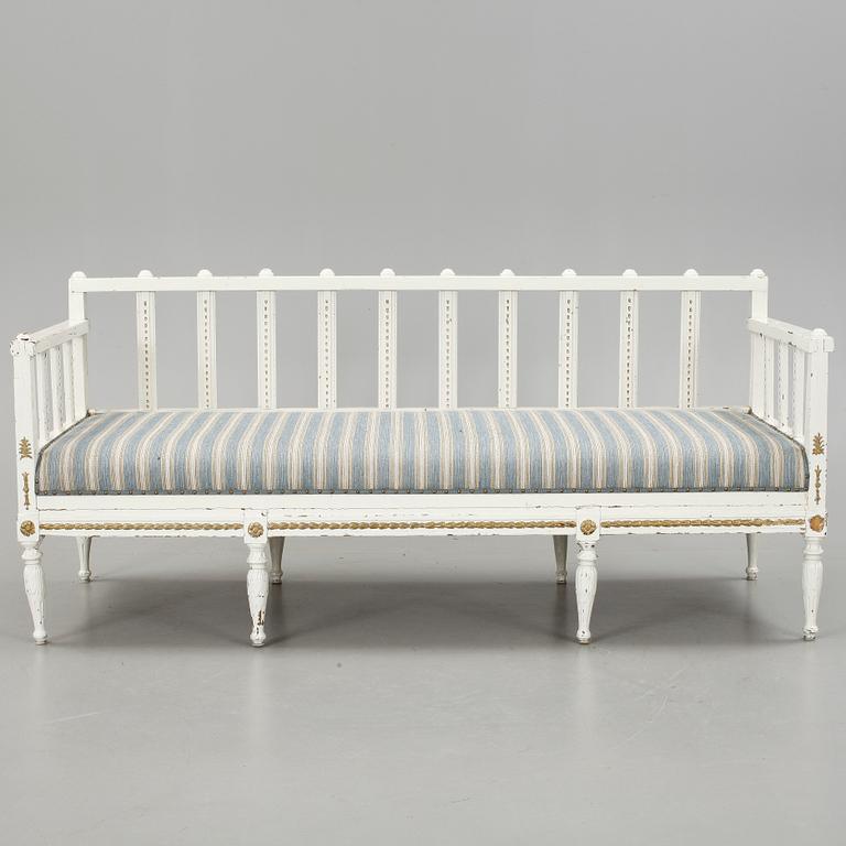 SOFFA, gustaviansk stil, 1800-tal.