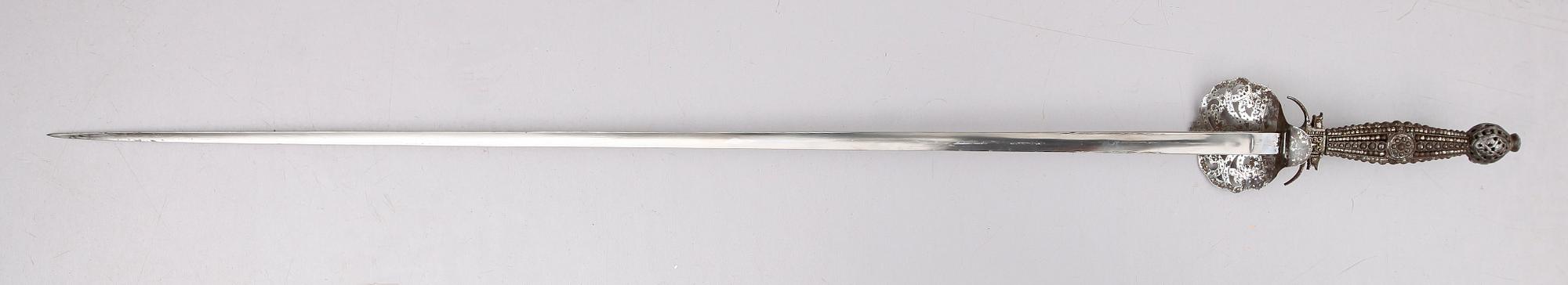 SVÄRD, stål, small sword, möjligen England, ca 1800.