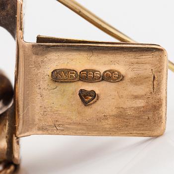 A 14K gold bracelet. Ky Kari Rosti, Helsinki 1991.