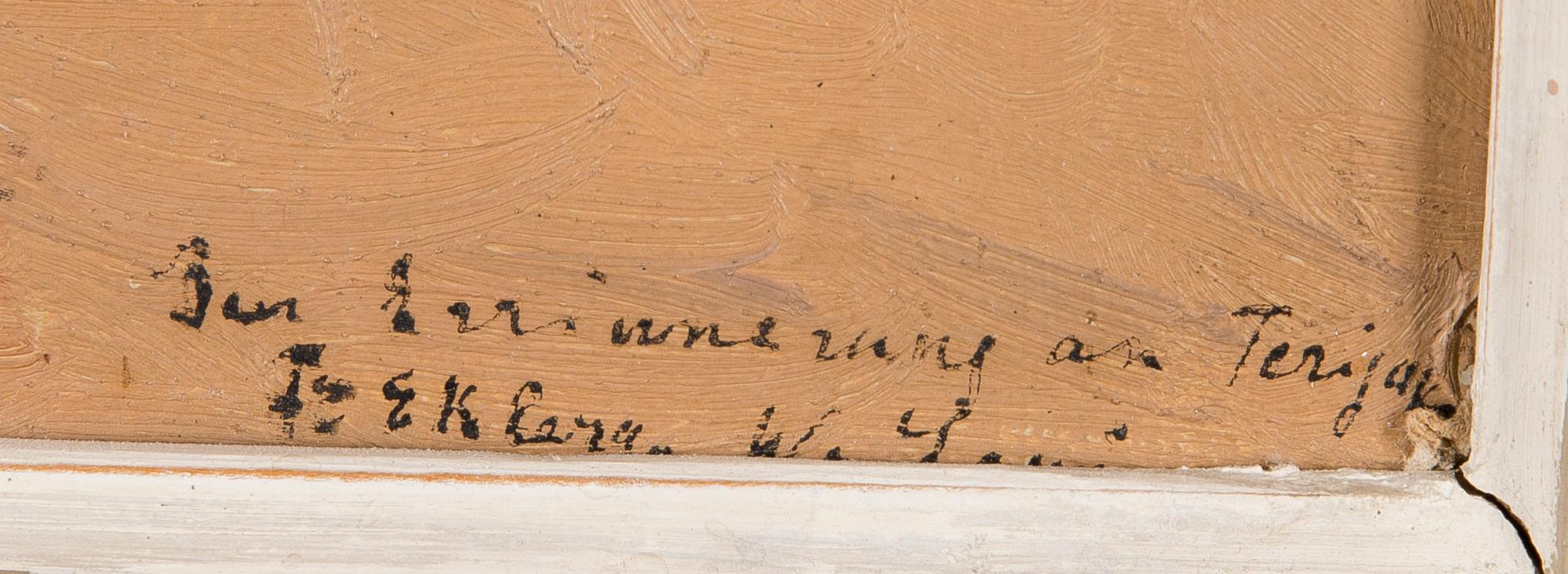 VASILI LEVI, oil on board, signed and marked Terijoki.