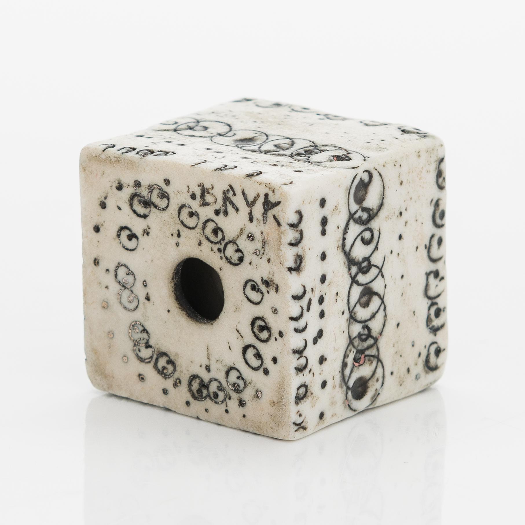 Rut Bryk, a stoneware cruet signed BRYK.