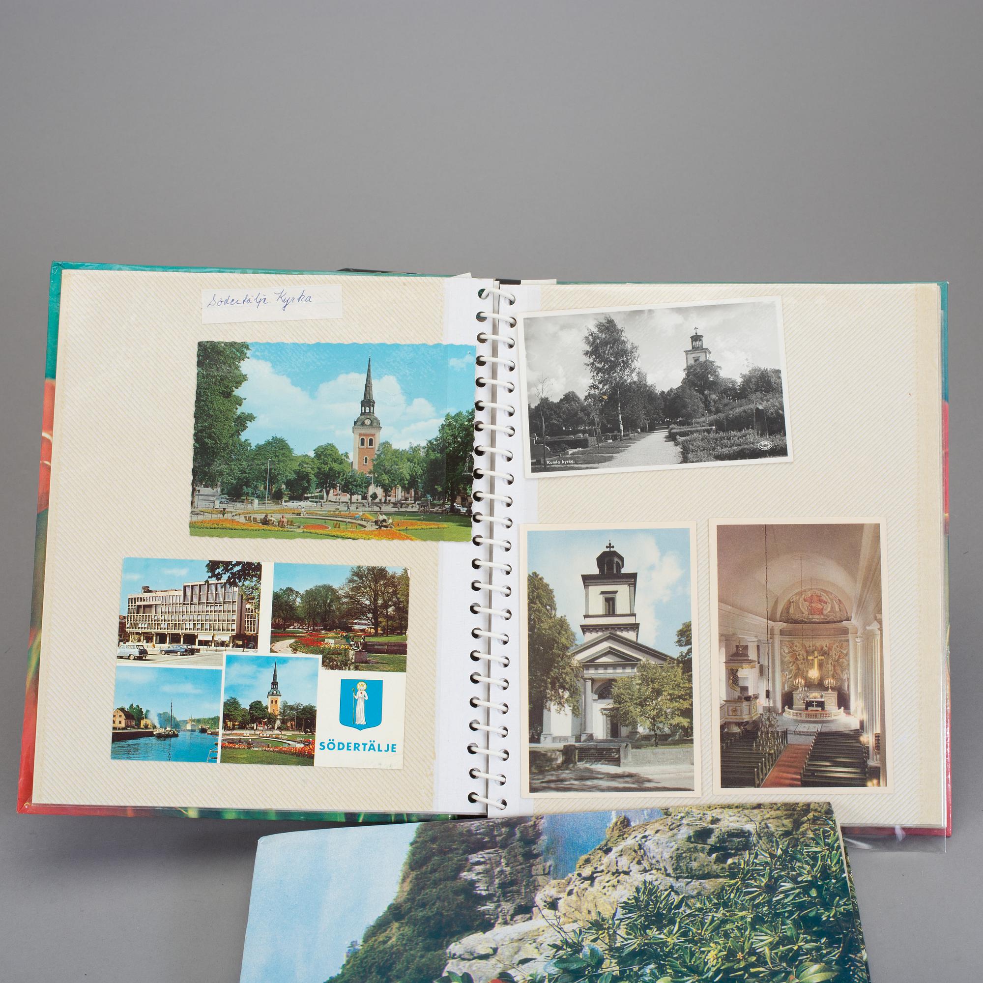 EN SAMLING VYKORT, 6 album, mestadels 1900-tal.