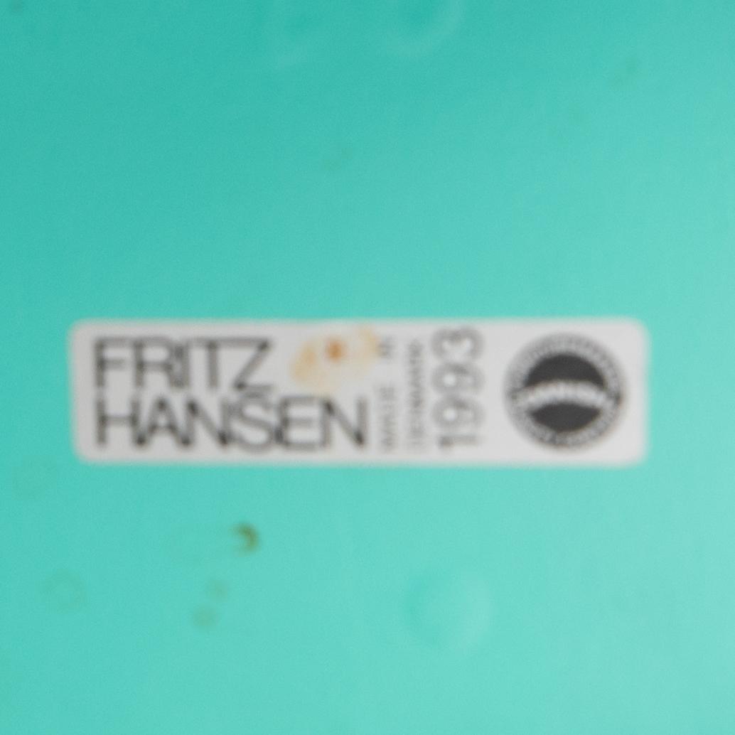 Arne Jacobsen, chairs 8 pcs, "Ant", Fritz Hansen, 1993.