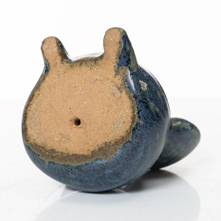 Lisa Larson, figurin, stengods, "Spökmusen" ur serien "Menageri", Gustavsberg.