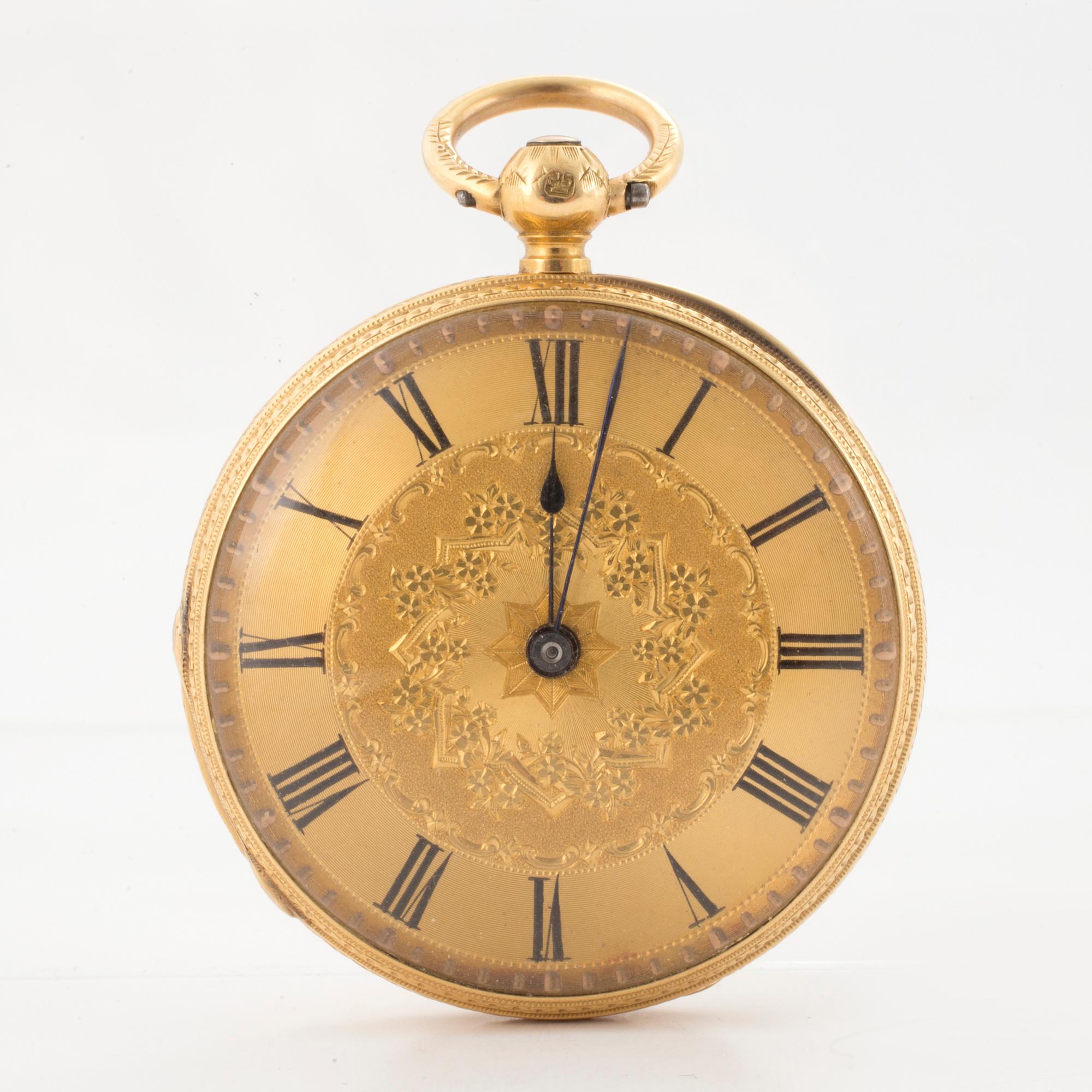 OLLIVANT & BOTSFORD, Manchester, pocket watch, 37 mm,