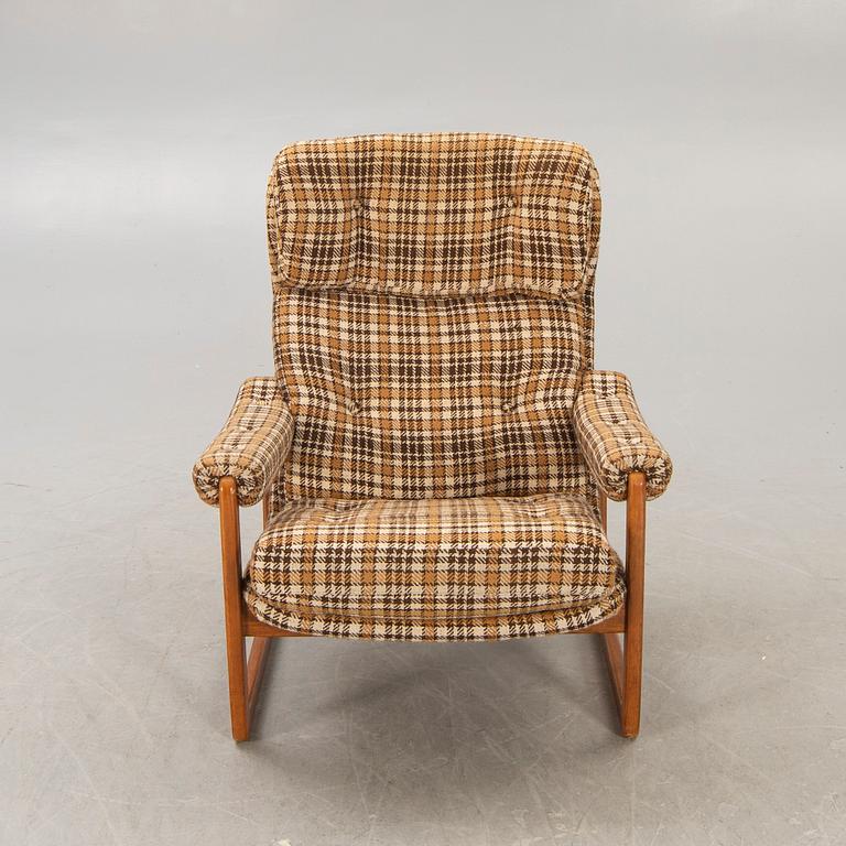 An Inge Andersson walnut "Draken" easy chair late 1960s.